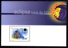 Angola 2001 - Eclipsa totala de soare, colita neuzata