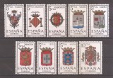 Spania 1966 - Stemele provinciilor spaniole, set complet, MNH, Nestampilat
