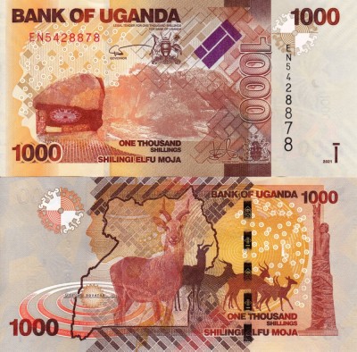 UGANDA 1.000 shillings 2021 UNC!!! foto