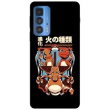 Husa compatibila cu Motorola G100 model Charizard evolutions, Silicon, TPU, Viceversa, Transparent, Carcasa