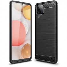 Husa TPU OEM Carbon pentru Samsung Galaxy A12 A125, Neagra