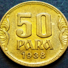 Moneda istorica 50 PARA - SERBIA, anul 1938 * cod 328 = UNC LUCIU + PATINA!