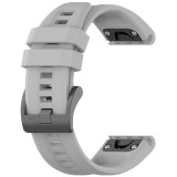 Curea smartwatch pentru instinct 2s/2s solar/approach s70 42mm/forerunner 220/230/235/630/735, 20mm, siliconica, gray