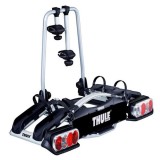 Suport Biciclete Thule EuroWay G2 920020, Carlig Remorcare, 2 Biciclete, Rabatabil, Aluminiu, Fixare Cadru/Roți, Siguranta Maxima
