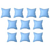 Set 10 Perne Gonflabile Piscina Supraterana iarna vidaXL, PVC 110x110cm, Albastre, Protectie Inghet