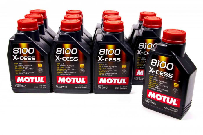 Set 12 Buc Ulei Motor Motul 8100 X-Cess 5W-40 1L 102784