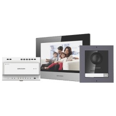 Kit videointerfon IP 7inch&amp;#039;conectare 2 fire - HIKVISION DS-KIS702 SafetyGuard Surveillance foto