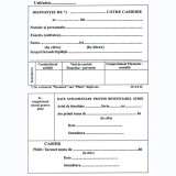 Dispozitie plata caserie, format A6, fata verso