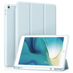 Husa iPad 7 10.2 (2019) Techsuit Flex Trifold Pen, bleu foto