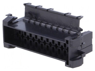 Conector cablu-cablu JPT mufă tată neagră 22PIN foto