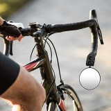 Oglinda Bicicleta Ghidon Rotativa 360 Grade, Universala, Reglabila, Retrovizoare, Diametru 80mm, Neagra