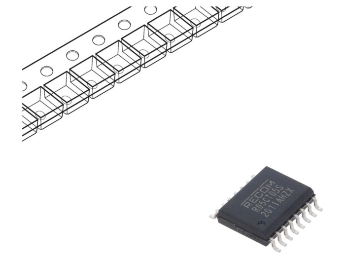 Convertor DC/DC 0,5W 3,3-5V