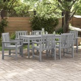 Scaune de grădină vidaXL 6 pcs Gri deschis 65.5x55.5x88 cm HDPE