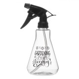 Pulverizator Plastic, Model Grădinărit, Culoare Transparent Negru, Capacitate 0,5L