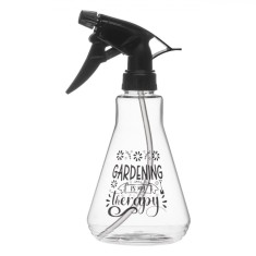 Pulverizator Plastic, Model Grădinărit, Culoare Transparent Negru, Capacitate 0,5L