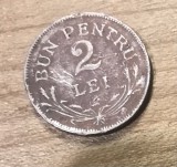 MNDRO Romania moneda 2 lei 1924