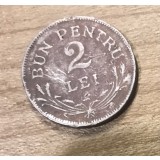 MNDRO Romania moneda 2 lei 1924