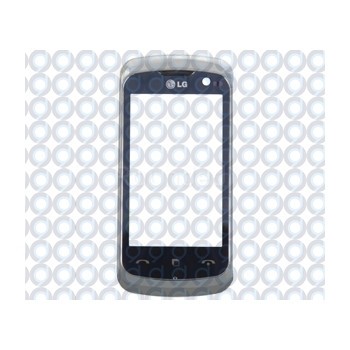 Husă frontală LG KM570 Cookie Music incl. Ecran tactil alb foto