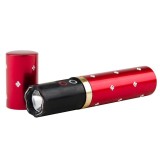 Cumpara ieftin Electrosoc Ruj Autoaparare cu Lanterna, 3800kV, Acumulator, Rosu, Ideallstore