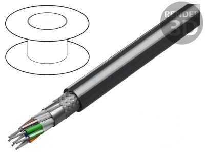 Cablu RS232 RS485 PVC 152m 30V 120&amp;Omega; foto