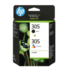 Pachet cu 2 cartuse originale HP 305 negru/color