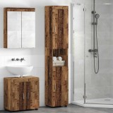 vidaXL Set dulap baie TULUM Lemn vechi 37 x 31,5 x 203 cm 880359
