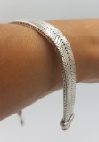 Superba bratara vintage din argint manufacturata, Unisex
