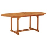 Cumpara ieftin Masa de gradina, 200x100x75 cm, lemn masiv de eucalipt