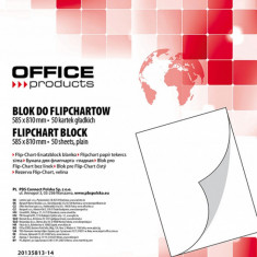 Rezerva Hârtie Pentru Flipchart, 70g/mp, 58.5x81cm, 50coli/top, Office Products - Velina