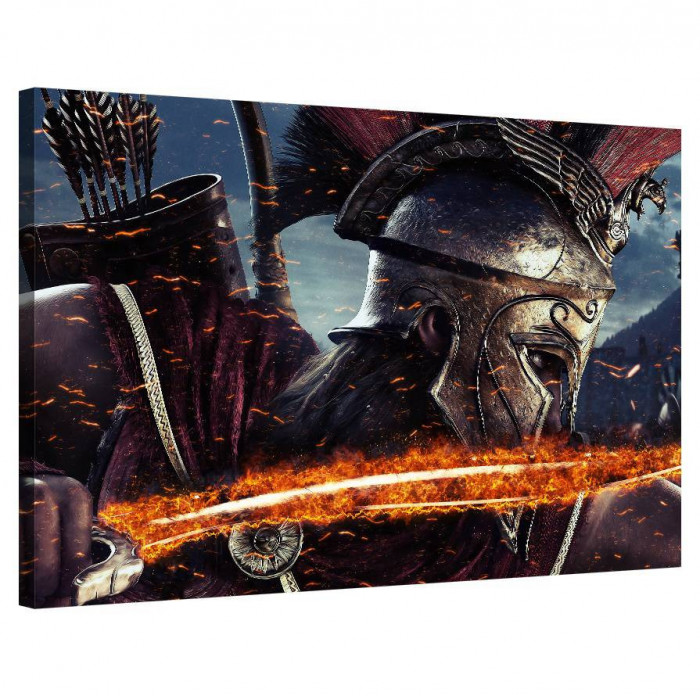 Tablou Canvas, Tablofy, Gladiator: Fiery Sword, Printat Digital, 70 &times; 50 cm