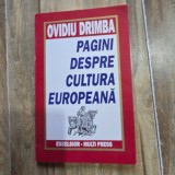 PAGINI DESPRE CULTURA EUROPEANA - OVIDIU DRIMBA