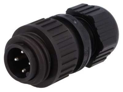 Conector circular tată IP67, 4 pini foto