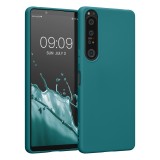 Husa Kwmobile pentru Sony Xperia 1 IV, Silicon, Verde, 58661.57, Carcasa