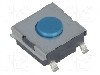 Microintrerupator, 6x6mm, OFF-(ON), SPST-NO, OMRON OCB - B3FS-1005