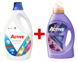 Cumpara ieftin Detergent Universal de rufe lichid Active, 6 litri, 120 spalari + Balsam de rufe Active Summer Touch, 1.5 litri, 60 spalari