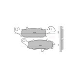 MBS Placute frana Suzuki GSF 600 &#039;00-&#039;04 /GSX 600 &#039;98-&#039;05, Cod Produs: 225101240RM