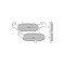 MBS Placute frana Suzuki GSF 600 &#039;00-&#039;04 /GSX 600 &#039;98-&#039;05, Cod Produs: 225101240RM