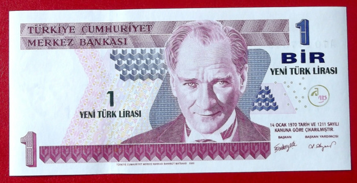 TURCIA 1 NEW LIRA 2005 UNC necirculata **