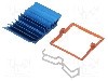 Radiator extrudat, aluminiu, 30mm x 30mm, albastra, Advanced Thermal Solutions - ATS-X50300B-C1-R0