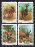 Mozambic 1991 Mi 1231/34 MNH - WWF: Antilopa Blesbok