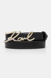 Karl Lagerfeld curea K/SIGNATURE femei, culoarea negru, A1W33205