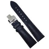 Cumpara ieftin Curea de ceas neagra din piele naturala 12mm 14mm 16mm 18mm 20mm 22mm 24mm