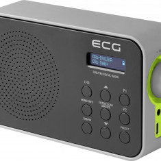 Radio portabil ECG RD 110 DAB cu tuner DAB+ si FM, negru, 1,2 W, memorie 30 de posturi
