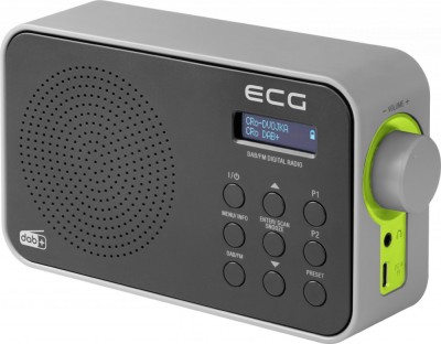 Radio portabil ECG RD 110 DAB cu tuner DAB+ si FM, negru, 1,2 W, memorie 30 de foto