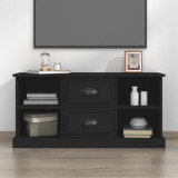 Comodă TV, negru, 99,5x35,5x48 cm, lemn prelucrat, vidaXL