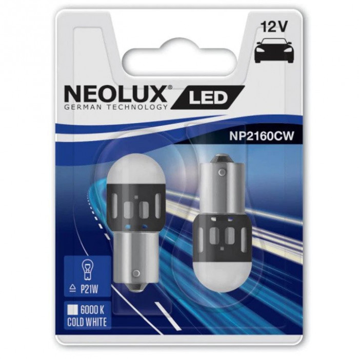 Set Bec LED Neolux Exterior, 6000K, 12V, 2 buc