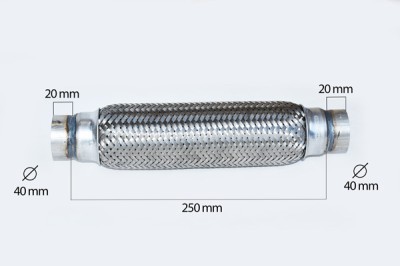 Racord Flexibil Inner &amp;amp; Outer Braid (B) 40X250 Mm 85559 FL 76406 foto
