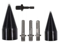 Set burghie conice pentru despicare lemn, 32 mm / 42 mm &ndash; XR11248
