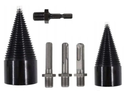 Set burghie conice pentru despicare lemn, 32 mm / 42 mm &amp;ndash; XR11248 foto