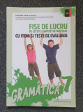 GRAMATICA 7. FISE DE LUCRU CU ITEMI SI TESTE EVALUARE - Trofin